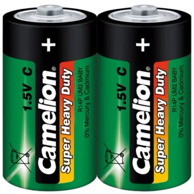 Abbildung von Baby Batterie CAMELION Super Heavy Duty, 1,5 V, Typ C/R14, 2er Pack