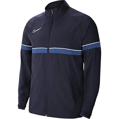 Abbildung von Nike Unisex Kinder Y Nk Dry Acd21 Trk W Jacket, obsidian/white/royal blue/white, 128 140 EU