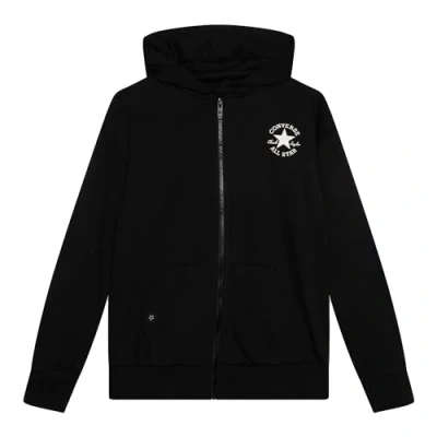 Abbildung von Converse Sustainable CORE Hoodie Unisex Kapuzenpullover für Kinder, Größe: 132/147, Black