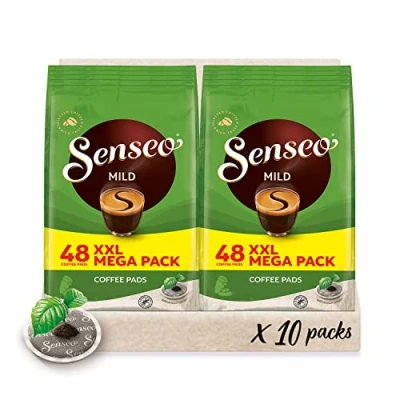 Abbildung von Senseo® Pads Mild Milder Kaffee RA zertifiziert 10 Megapackungen XXL x 48 Kaffeepads