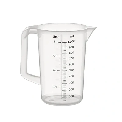 Abbildung von APS Messbecher, transparent, geschlossener Griff, Maße (Ø x H): 12 16,5 cm, 1 Liter