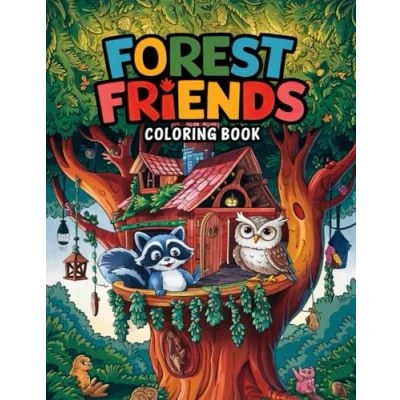 Abbildung von Forest Friends Coloring Book: Whimsical Woodland Creatures for Stress Relief and Relaxation