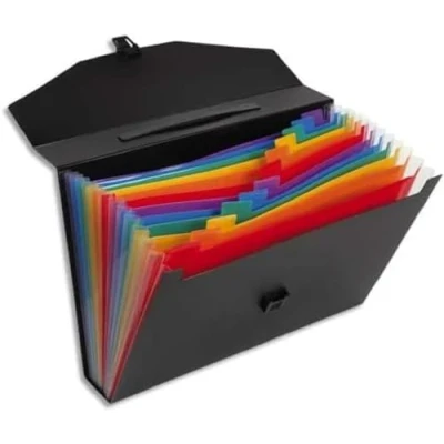 Abbildung von Viquel Rainbow Class Ordnungsmappe 12 Positionen aus Polypropylen