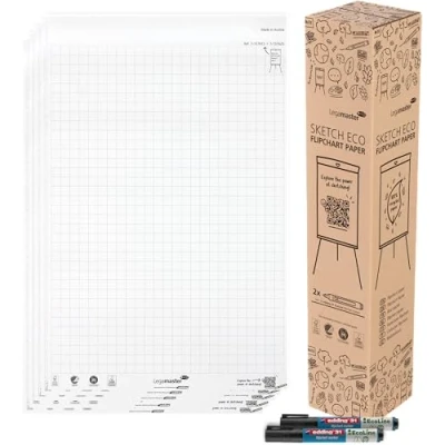 Abbildung von Legamaster Papierblock SKETCH ECO 7 157615 kariert 5x20 Blatt