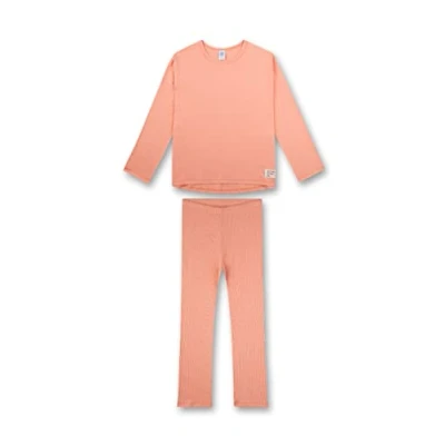 Abbildung von Sanetta Mädchen 245426 Pyjamaset, Peach Amber, 128