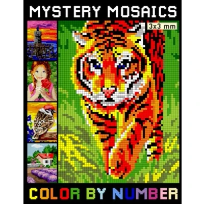Abbildung von Mystery Mosaics Color By Number: Easy Pixels Coloring Book for Adults Stress Relief and Relaxation (Mosaic Number)