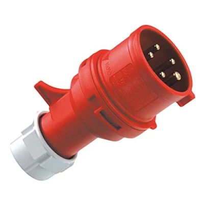 Abbildung von REV CEE Phasenwender, 400V, 16A, 5 polig, 3Ph + N PE, wasserd. IP44, rot