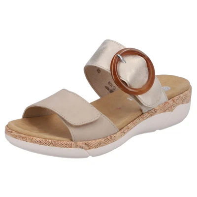 Abbildung von Remonte Pantolette flach, Damen, Größe: 36, Beige Schuhe
