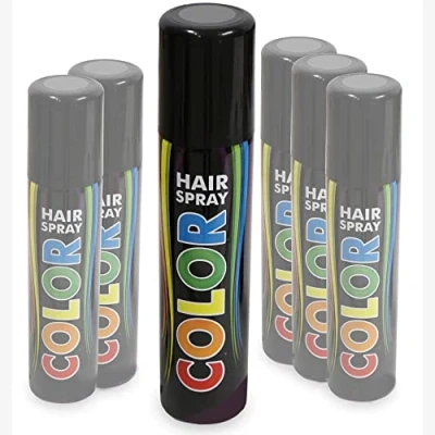 Abbildung von KarnevalsTeufel Hairspray buntes Haarspray Haarschmuck farbig (Color Grau)