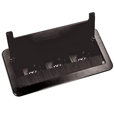 Abbildung von Orno AE 13127(GS)/B Versenkbare Einbau Steckdosenleiste 3fach 1,5 m Kabel