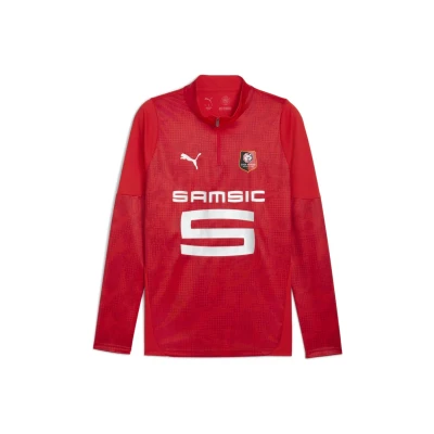Abbildung von Puma Stade Rennais Trainings FußballTrikot, Herren, Größe: Medium, Red/silver