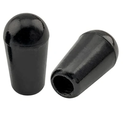 Abbildung von Musiclily USA Gewinde Gitarre 3 Weg Toggle Schalter Knopf Kappe Switch Knobs Caps Tips für LP Les Paul Style E Gitarre,Schwarz (2 Stück)
