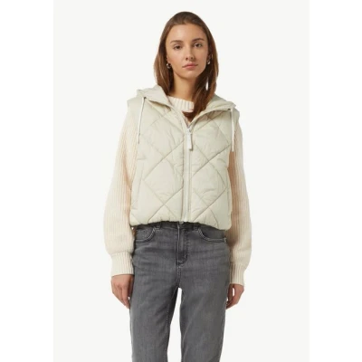 Abbildung von comma casual identity Funktionsweste Leichte Steppweste im Relaxed Fit mit Kapuze und Tunnelzug Kontrast Details