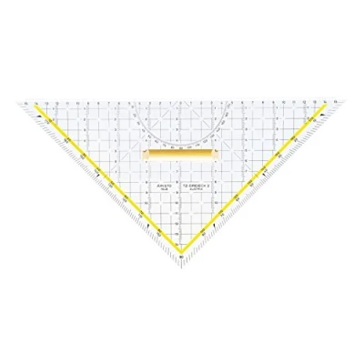 Abbildung von ARISTO Geodreieck Tz Dreieck 32,5cm mit Holzgriff
