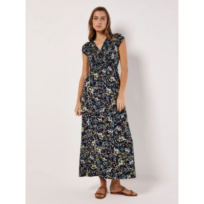 Abbildung von Apricot Botanical Ditsy Maxikleid, Damen, Größe: Small, Navy