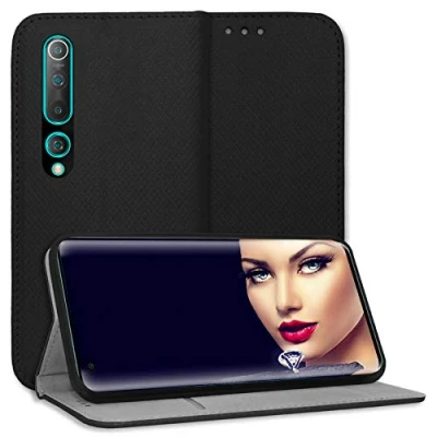 Abbildung von mtb more energy® Schutz Tasche Bookstyle für Xiaomi Mi 10, 10 Pro (6.67&#039;&#039;) schwarz Kunstleder Klapp Cover Hülle Wallet Case