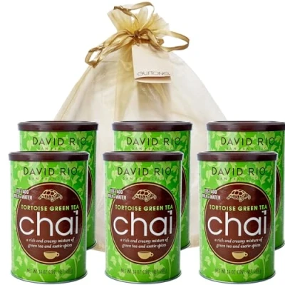 Abbildung von GUSTONE. David Rio Geschenkset Tortoise Green Tea 6 x 398g Dosen Chai Latte