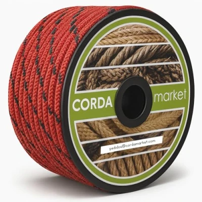 Abbildung von Cordamarket Erwachsene Unisex 10 mm drizseil, rot, 25mts