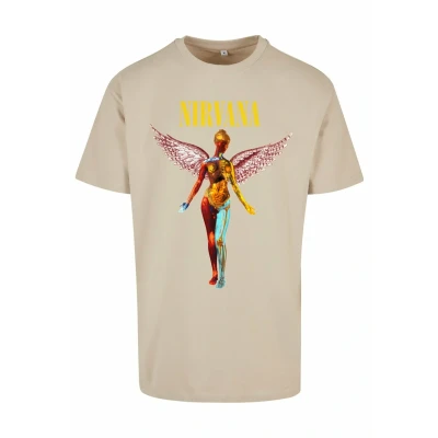 Abbildung von Upscale by Mister Tee IN Utero Oversize Tshirt print, Herren, Größe: Medium, Wet sand