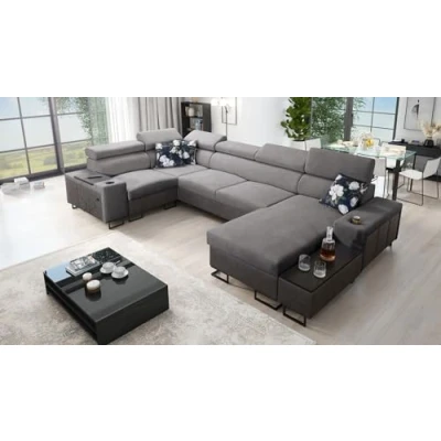 Abbildung von All4All Ecksofa Melani IV Mini 335x205x170cm Schlaffunktion Bettkasten U Form Couch Eckcouch Schlafsofa Wohnlandschaft Sofa Polstersofa Freya 210.23+Tauro8207 Seite Rechts 26