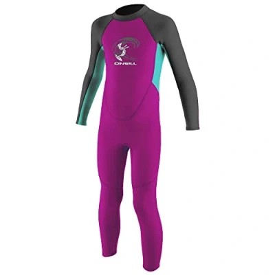 Abbildung von O&#039;Neill Wetsuits Baby Toddler Reactor II 2mm Back Zip Full Wetsuit Neoprenanzug, Berry/Light Aqua/Graphite, 2