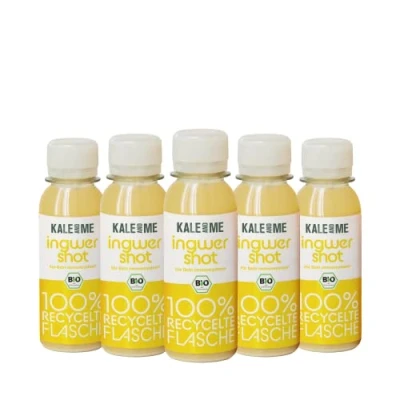 Abbildung von Kale and Me Bio Ingwer Shot Bundle mit Vitamin C, 9 Shots à 85 Milliliter scharfem Ingwer, Apfelsaft und Zitronensaft, Saftkur, aus regionaler Produktion, ohne Zusatzstoffe &amp; vegan
