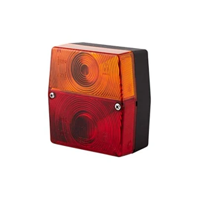 Abbildung von HELLA Rückleuchte Glühlampe Anhänger Beleuchtung 12V Anbau/geschraubt ECE Lichtscheibenfarbe: rot/gelb Stecker: Flachstecker links/rechts Menge: 80 2SE 998 530 077