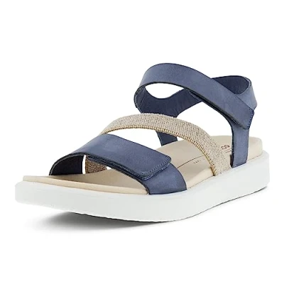 Abbildung von ECCO Flowt FLAT Riemensandalette, Damen, Größe: 37, Misty Schuhe