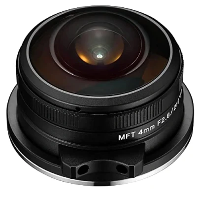 Abbildung von Venus Laowa 4 mm f/2.8 Fischaugen Objektiv für Sony E Mount Kamera