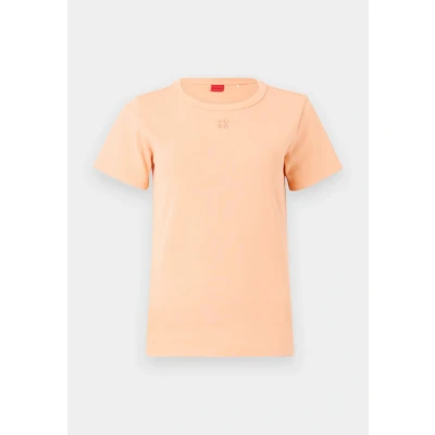 Abbildung von HUGO Deloris Tshirt basic, Damen, Größe: XS, Bright orange