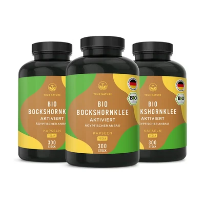 Abbildung von Bio Bockshornklee 1080 Kapseln Vegan TRUE NATURE 3x360 St