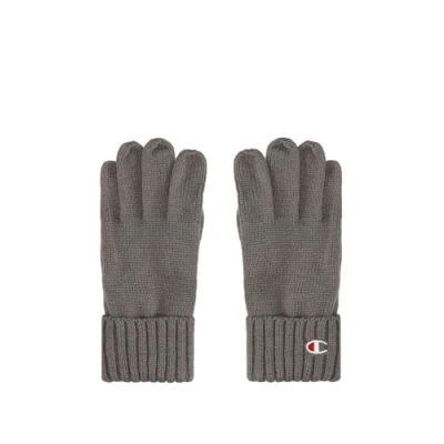 Abbildung von Champion Unisex Lifestyle Caps (806067) Recycled Acrylic Knitted Yarn C Logo winterhandschuhe, Grau (ES072), XL XXL