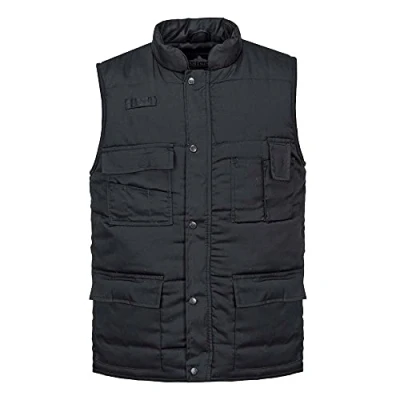 Abbildung von Portwest SHETLAND Weste, gefüttert, Größe: 4XL, Farbe: Schwarz, S414BKR4XL