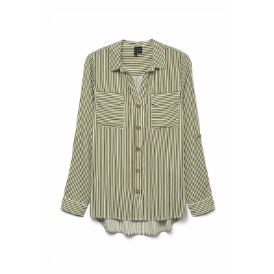 Abbildung von Vero Moda Vmbumpy NEW Hemdbluse, Damen, Größe: Small, Capulet olive