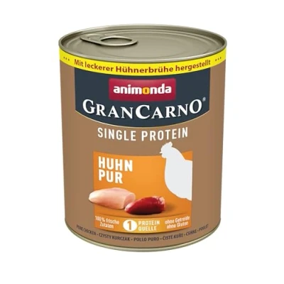 Abbildung von GranCarno Hunde Nassfutter Single Protein Huhn pur (6 x 800g), Hundefutter nass ohne Getreide und Zucker von animonda, für ausgewachsene Hunde, mit frischen fleischlichen Zutaten