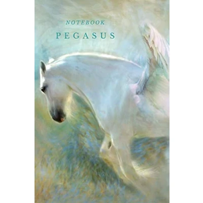 Abbildung von Notebook Pegasus: White Pegasus, Horse, 110 Lined Pages, 6&quot; x 9&quot; ( Notebook, Journal, Diary)