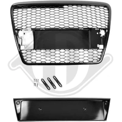 Abbildung von DIEDERICHS 1026241 Kühlergrill schwarz, glänzend AUDI: A6 C6 Limousine, Avant kfzteile, kfzteile24, bandel online, bandel, atp autoteile, mister