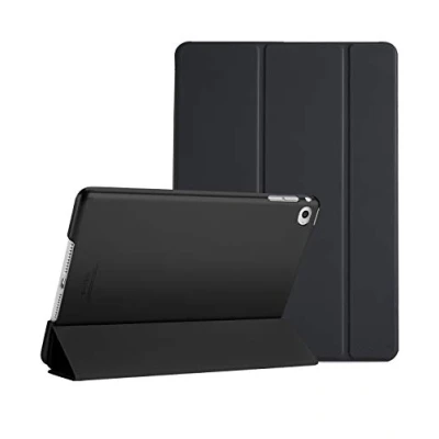 Abbildung von ProCase Hülle für iPad Air 2 (2014 Release), Leichte Stand Schutzhülle Shell mit Translucent Frosted Rückhülle,Automatischem Schlaf/Aufwach, Case Cover (A1566 A1567) Schwarz