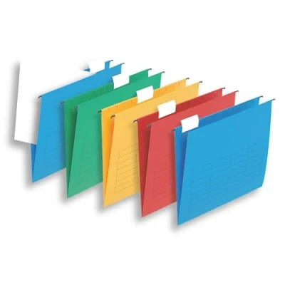 Abbildung von Flex Hängemappen Kraftpapier 5 Stück, unterschiedliche Farben
