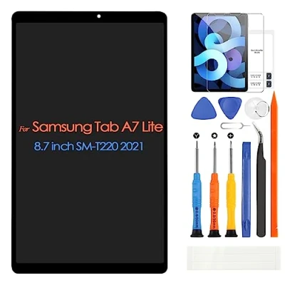 Abbildung von SM T220 LCD Bildschirm für Samsung Galaxy Tab A7 Lite Wi Fi 8,7 Zoll Display Ersatz Touchscreen Digitazer Assembly mit Reparaturset