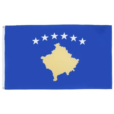 Abbildung von AZ FLAG Flagge Kosovo 150x90 cm Republik Fahne 100% Polyester mit Messing Ösen 110g