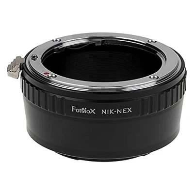 Abbildung von Fotodiox Lens Mount Adapter Compatible with Nikon F Lenses on Sony E Cameras