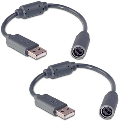 Abbildung von LEAGY 2Pack Wired Controller USB Breakaway Cable Cord for Microsoft Xbox 360 Guitar Hero