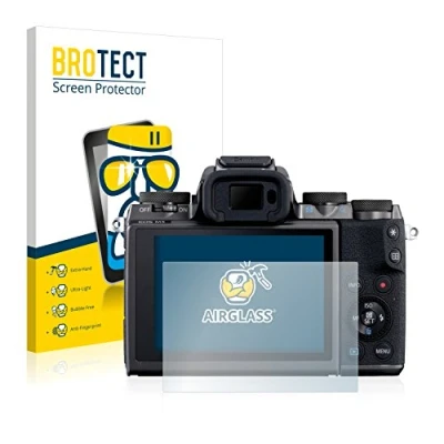 Abbildung von BROTECT Schutzglas für Canon EOS M5 Schutzfolie Panzer Folie Glas [Extrem Kratzfest 9H, Anti Fingerprint, Ultra Transparent]