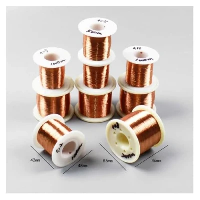 Abbildung von 1 Stück QA 155 Kupferlackdraht 0,05mm 1,5mm Kabel Kupferdraht Magnetdraht Emaillierter Kupferwickeldraht Spule Kupferdraht(0.15mm 500M)