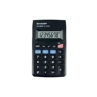 Abbildung von Sharp EL 233S, Tasche, Einfacher Taschenrechner, 8 Ziffern, 1 Zeilen, Akku, Schwarz