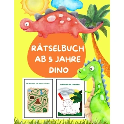 Abbildung von Rätselbuch ab 5 Jahre Dino: Das Große Vorschulbuch Dino Finde den Weg Labyrinthe Fehler Logisches Denken Lehrreiches ... die Intelligenz und Konzentration fördern
