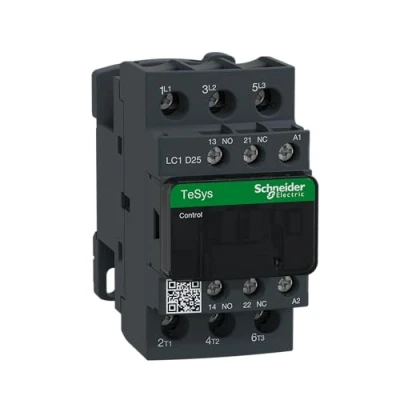 Abbildung von Schneider Electric LC1D25P7 Leistungsschütz LC1D 3p, +1S+1Ö, 11 kW, 25 A, 400 V AC3, Spule 230 AC