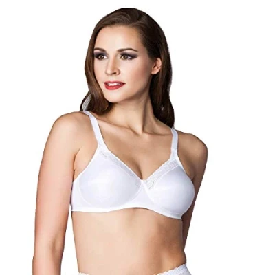 Abbildung von Miss Perfect Bügelloser BH 9954 Soft ohne Bügel aus Baumwolle mit Spitzenborte