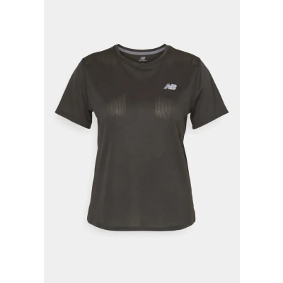 Abbildung von New Balance Athletics Short Sleeve Sport Tshirt, Damen, Größe: XS, Black heather